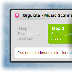An image of the Music Scanner in action